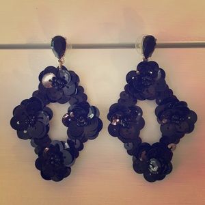 Fun black J Crew earrings